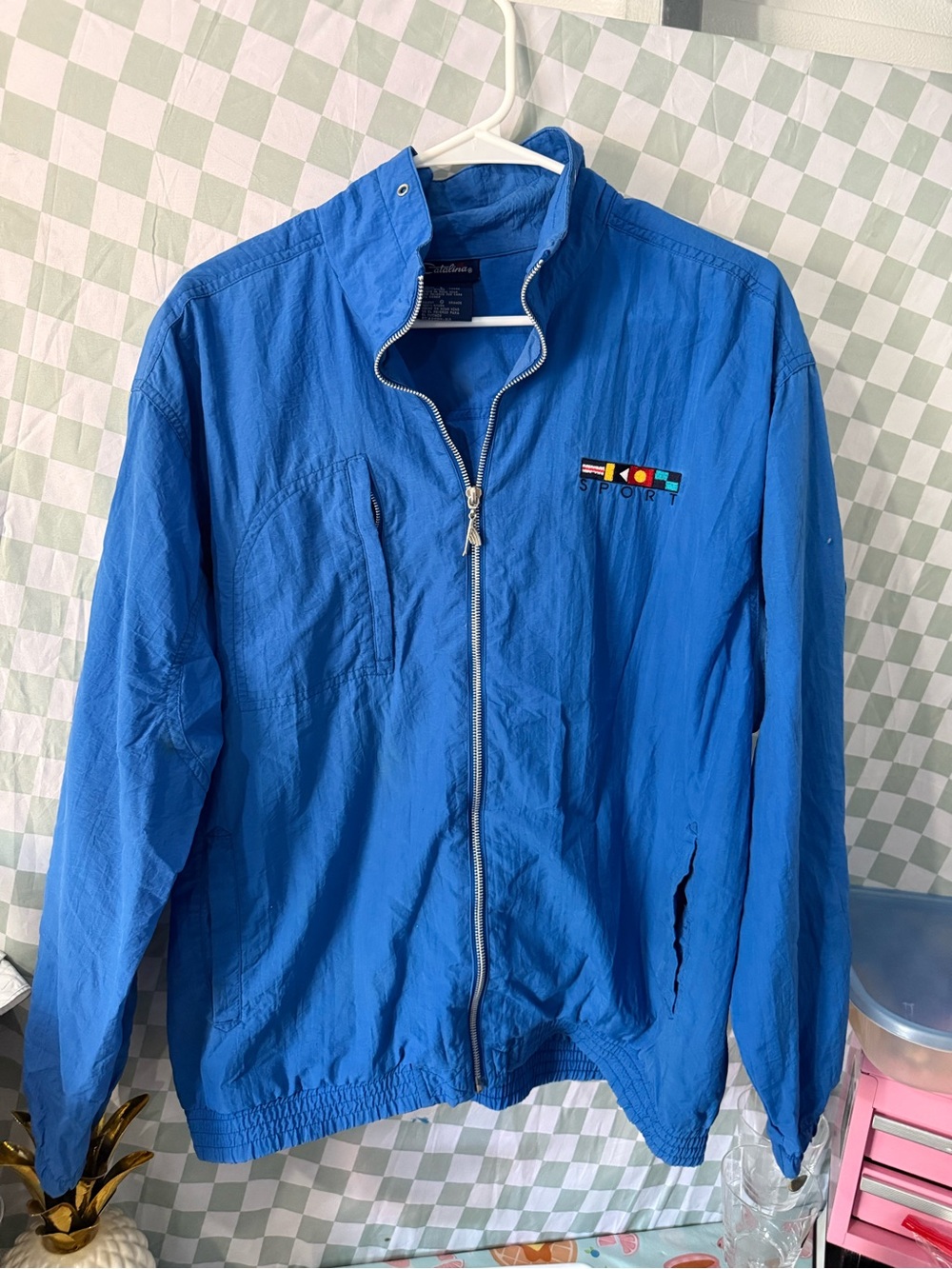 Catalina Royal Blue Lightweight Windbreaker Jacket